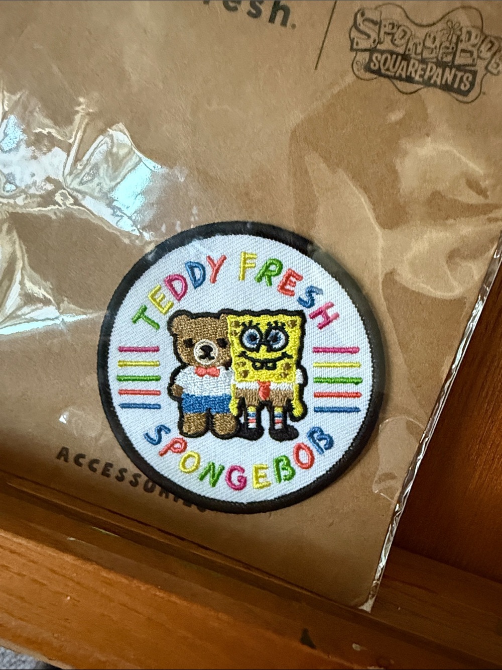Teddy Fresh x Spongebob Embroidered Patch Collectible Unopened